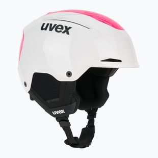 Skihelm UVEX Resolution SL white/pink