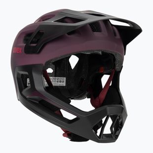 Kinder-Fahrradhelm UVEX React Fullface Jr cranberry matt