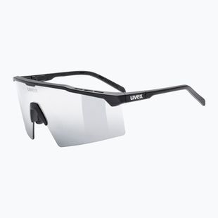Sonnenbrille UVEX Flowline black matt/mirror silver