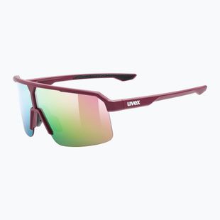 Sonnenbrille UVEX Ramp burgundy matt/mirror rose