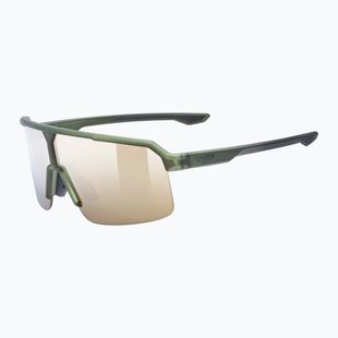 Sonnenbrille UVEX Ramp olive matt/mirror gold