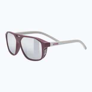 Kinder-Sonnenbrille UVEX Cosmic Jr cranberry/grey matt/mirror silver