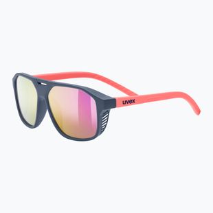 Kinder-Sonnenbrille UVEX Cosmic Jr blue red matt/mirror purple