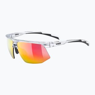 Sonnenbrille UVEX Aerios clear/mirror red