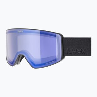 Skibrille UVEX Scenic P S0-S4 black matt/mirror blue/pola