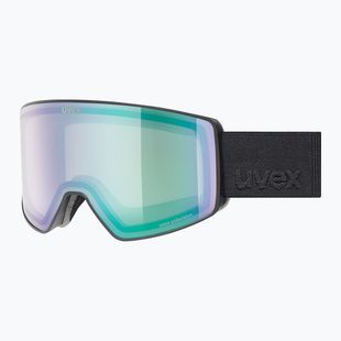 Skibrille UVEX Scenic P S0-S4 black matt/mirror green/pola