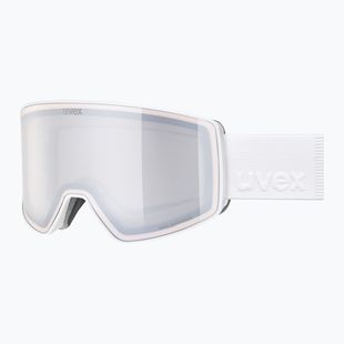 Skibrille UVEX Scenic P S0-S4 white matt/mirror silver/pola