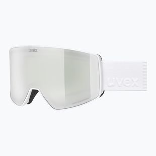 Skibrille UVEX Scenic FM S2 white matt/mirror silver