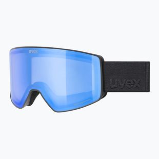 Skibrille UVEX Scenic FM S2 black matt/mirror blue