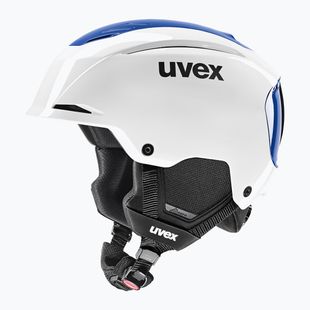 Skihelm UVEX Resolution SL white/blue