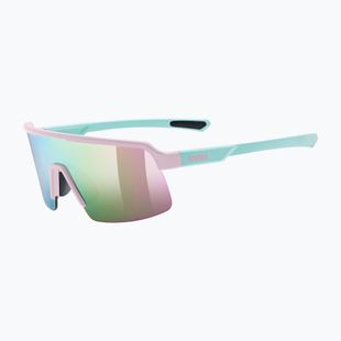 Kinder-Sonnenbrille UVEX Dyrt Jr pink/green matt/mirror pink