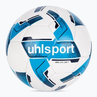 Fußball uhlsport Lite Soft 350 weiß/cyan/navy Größe 5