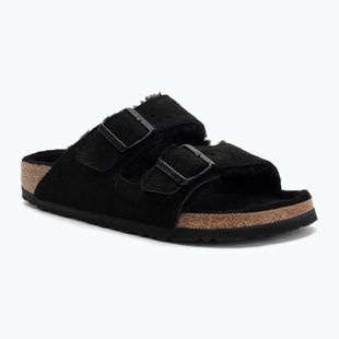 BIRKENSTOCK Arizona Shearling SL Narrow Flip-Flops schwarz