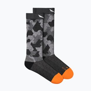 Herren Trekkingsocken Salewa Pedroc Camo AM Crew schwarz-grau 00-0000069039