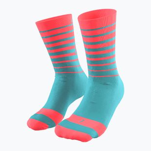 Fahrradsocken DYNAFIT Live To Ride blau-rosa 8-71746