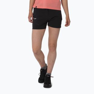Damen-Trekking-Shorts Salewa Pedroc Pro Dst Cargo schwarz aus