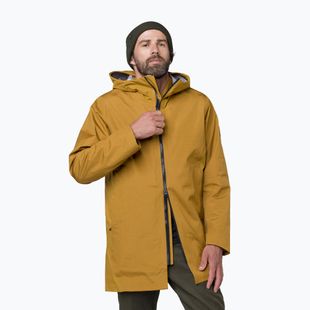 Herren Regenjacke Salewa Fanes 3L Ptx Hemp 2/1 Parka golden brown int.7020