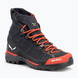 Damen-Trekkingstiefel Salewa Ortles Light Mid PTX flamme/schwarz