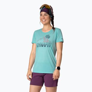 DYNAFIT Transalper Graphic SS Damen-Trekking-T-Shirt marineblau