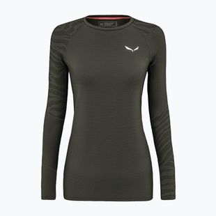 Damen Thermoaktivshirt Salewa Cristallo Warm AMR dark olive