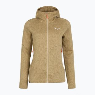 Damen-Trekking-Fleecejacke Salewa Puez Rocca Polarlite Hood quicksand