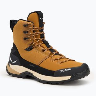 Trekking Wander Schuhe Herren Salewa Puez Winter Mid Ptx golden brown / black