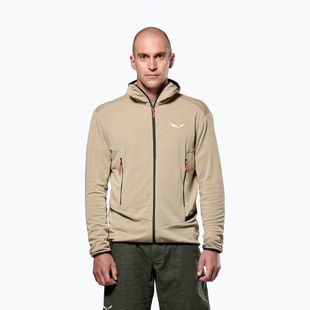 Herren Salewa Agner Hemp 2 Kapuzenpullover Quicksand trekking sweatshirt
