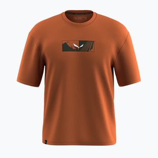 Herren Salewa Eagle Hybrid Lose T-shirt bombay braun
