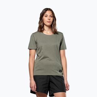 Damen-T-Shirt Salewa Eagle Logo Patch 5A50 verblasst grün