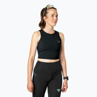 DYNAFIT Damen Laufshirt Trail Crop Top schwarz out