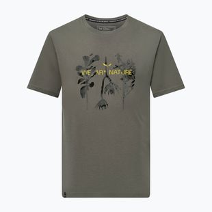 Herren Salewa Eagle Nature verblichenes grünes T-Shirt