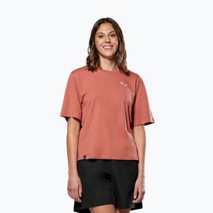 Damen Salewa Eagle Sonnenuntergang Loose t-shirt etruscan rot