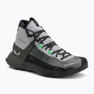 Herren Salewa Wildfire Nxt Mid GTX alloy / dunkel olivfarbener Approach-Schuh