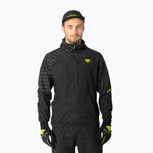 Herren-Laufjacke DYNAFIT Trail Reflective Wind black out/5A30