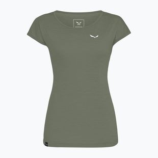 Damen-T-Shirt Salewa Puez Melange Dry faded green melange