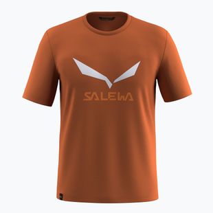 Herren-T-Shirt Salewa Solidlogo Dry bombay brown