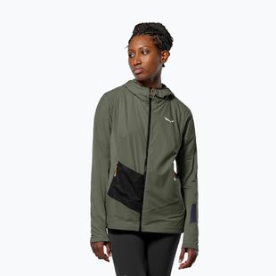 Damen-Windjacke Salewa Pedroc Polarlite Wind Hood faded green