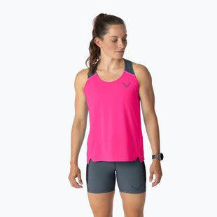 Laufshirt Damen DYNAFIT Sky Tank pink glo
