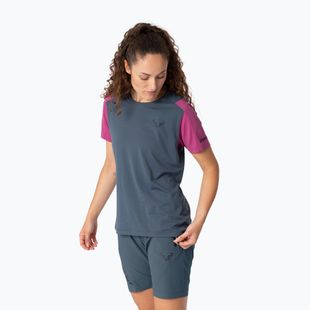Damen-Trekking T-Shirt DYNAFIT Transalper magenta/0720