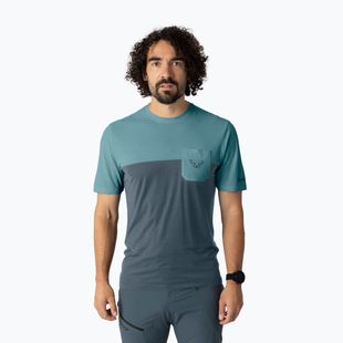 Herren Trekking T-Shirt DYNAFIT Transalper Pocket smoke/blue/0720