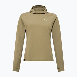 Damen-Trekkingpullover Salewa Puez Sun Hoodie quicksand
