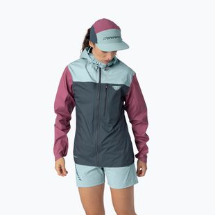 Damen-Regenjacke DYNAFIT Traverse 3L cinder cloud blue/3180