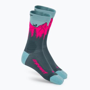 Socken DYNAFIT Traverse Crew cinder pink glo/6070