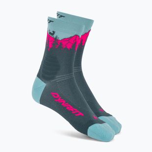 Skisocken DYNAFIT Traverse Mid cinder pink glo/6070