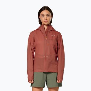 Damen-Regenjacke Salewa Pedroc 2 PTX 2.5 Light etruscan red