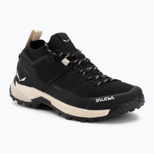 Damen-Trekking-Schuhe Salewa Puez 2 Knit Powertex black/black