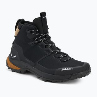 Salewa Herren-Trekkingstiefel Puez 2 Mid Ptx schwarz/schwarz