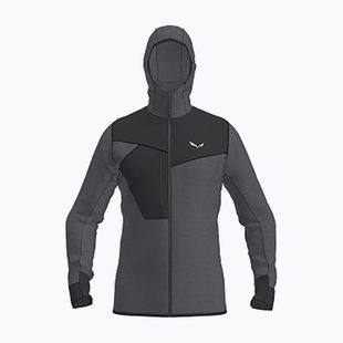 Herren-Trekkingsweatshirt Salewa Puez 2 Dry Hood Fz black out melange/0910