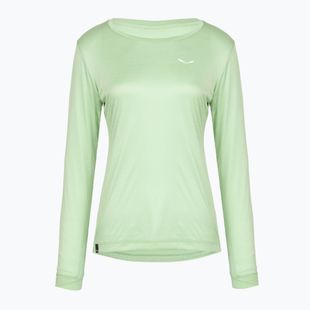 Damen-Trekking-Longsleeve Salewa Puez Melange Dry pastel green melange