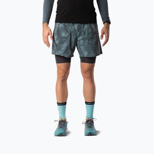 Herren-Laufshorts DYNAFIT Trail Reflective 2in1 cinder